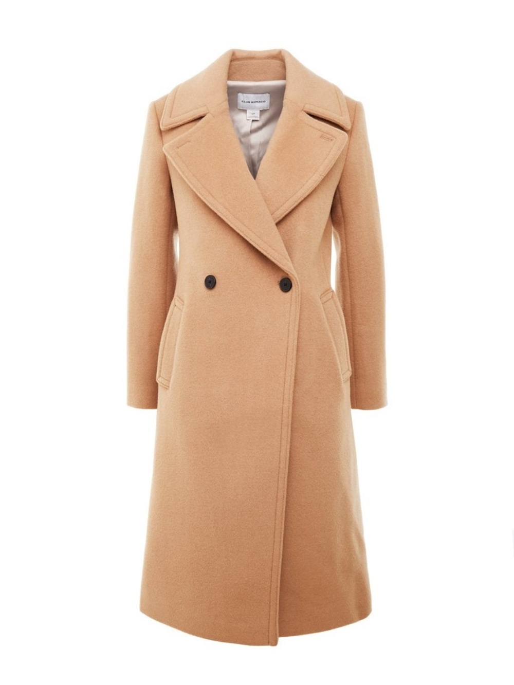 Club Monaco Daylina Wool Coat in Camel